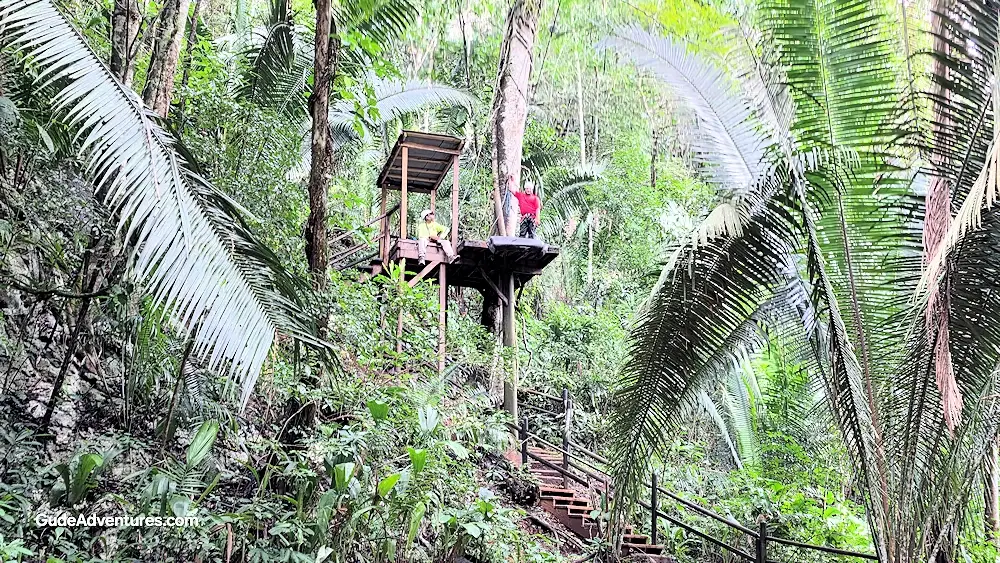 On the zipline