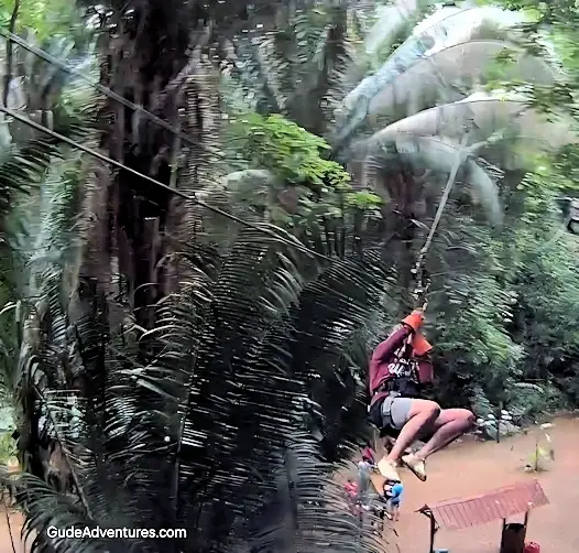 On the zipline