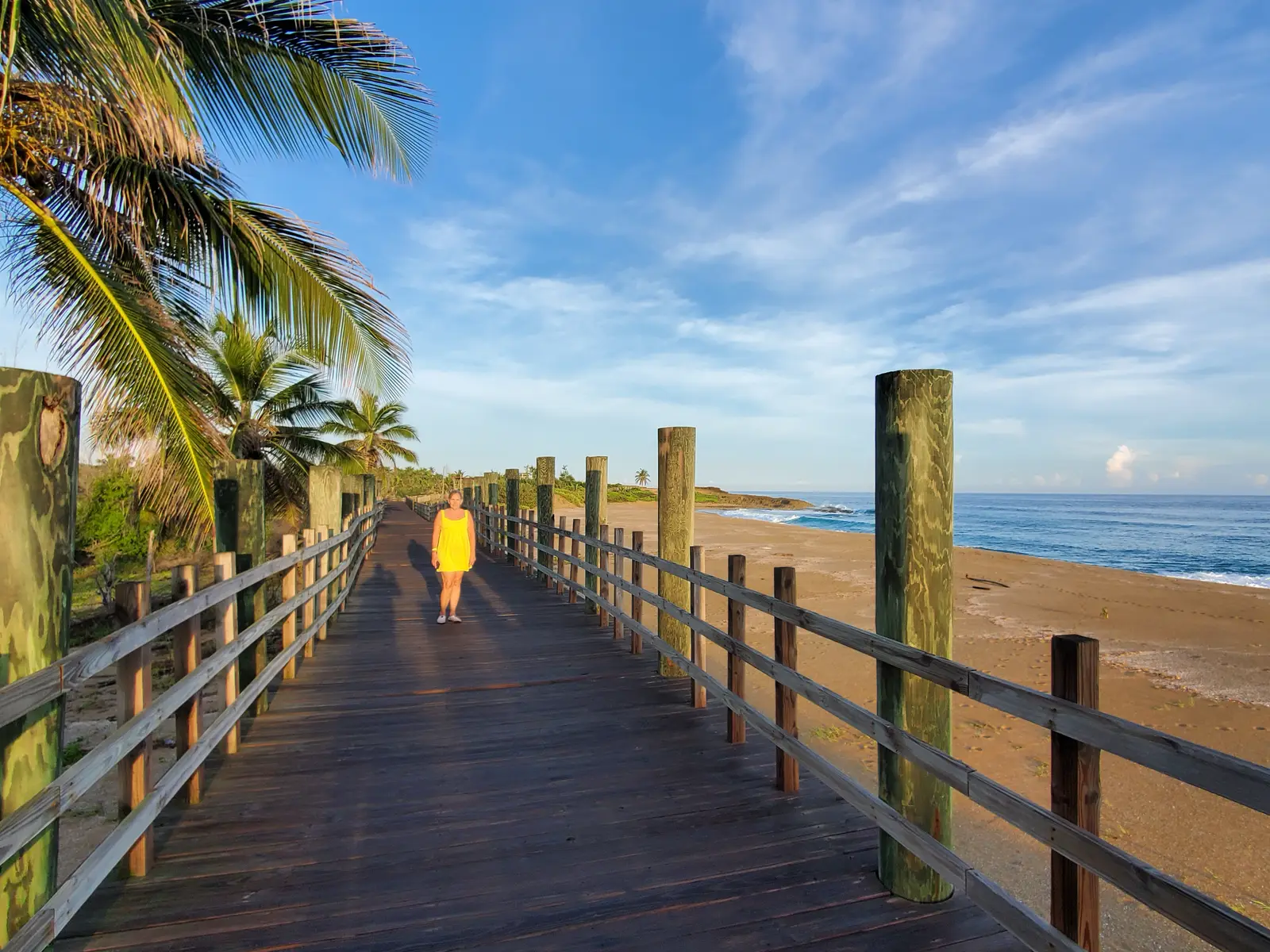 The boardwalk to Pozo de Jancito