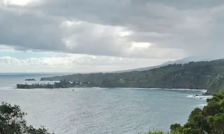 View of KeAnae Point fom the road to Hana.