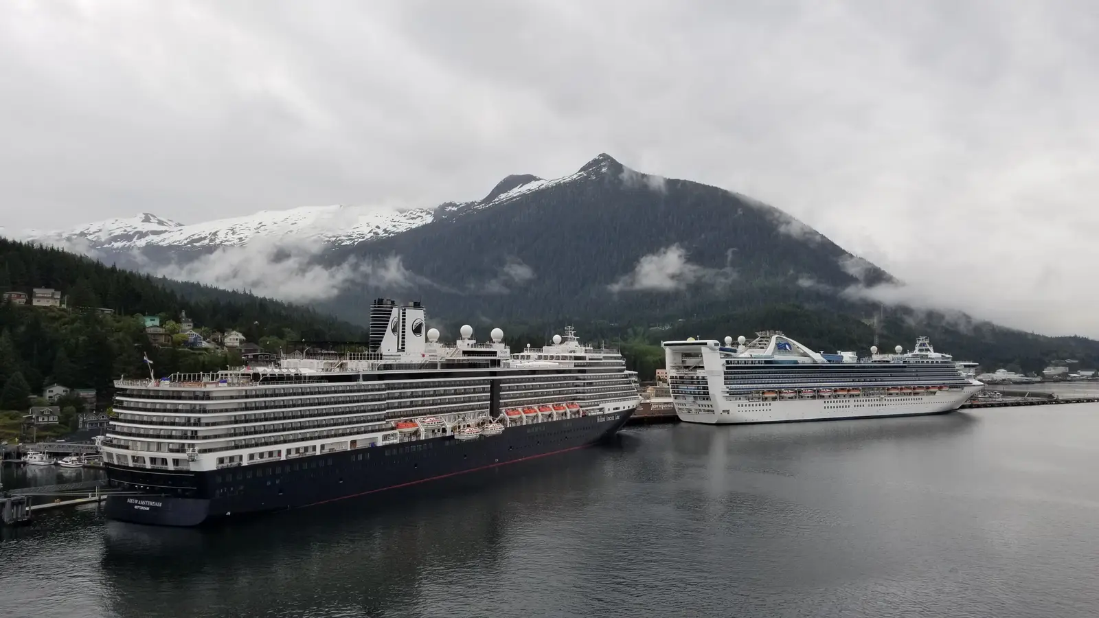 Cruise ships docked in Ketchikan