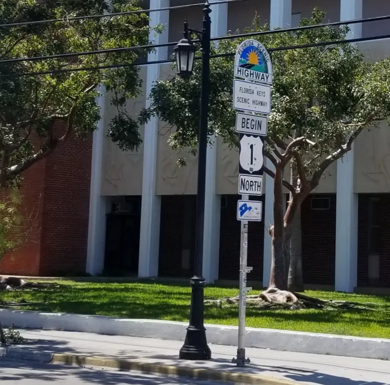 Southern end of US Highway 1.