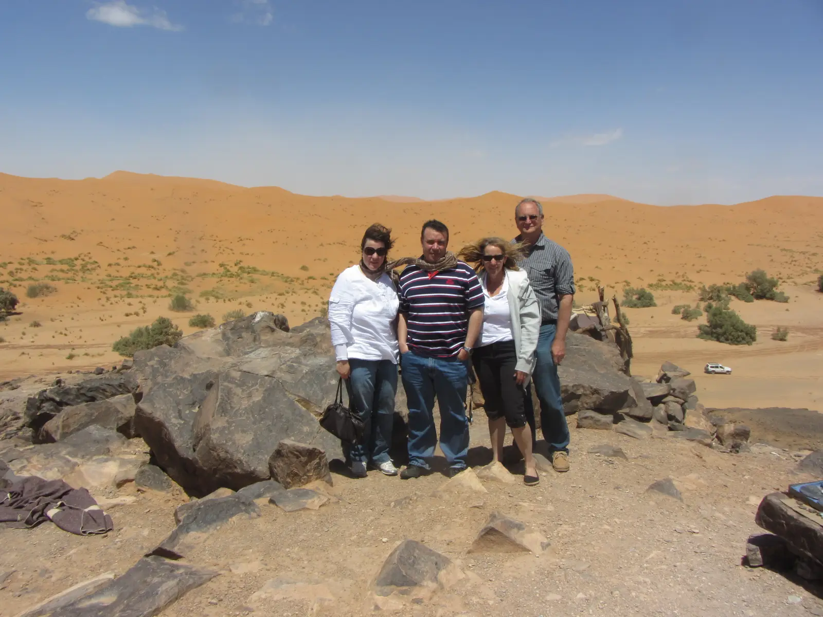 The Merzouga sand dunes