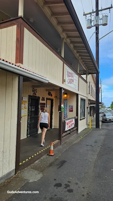 Front of the Kona Chips building.