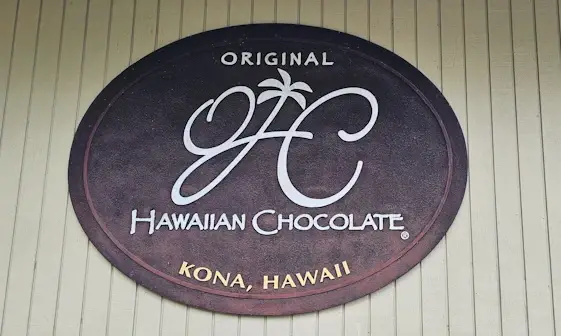 Original Hawaiian Chocolate sign