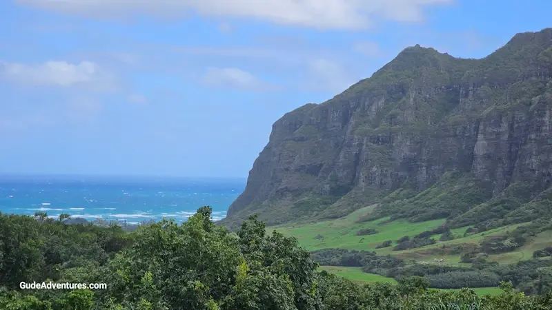 View in Jurassic Valley towards the coast.