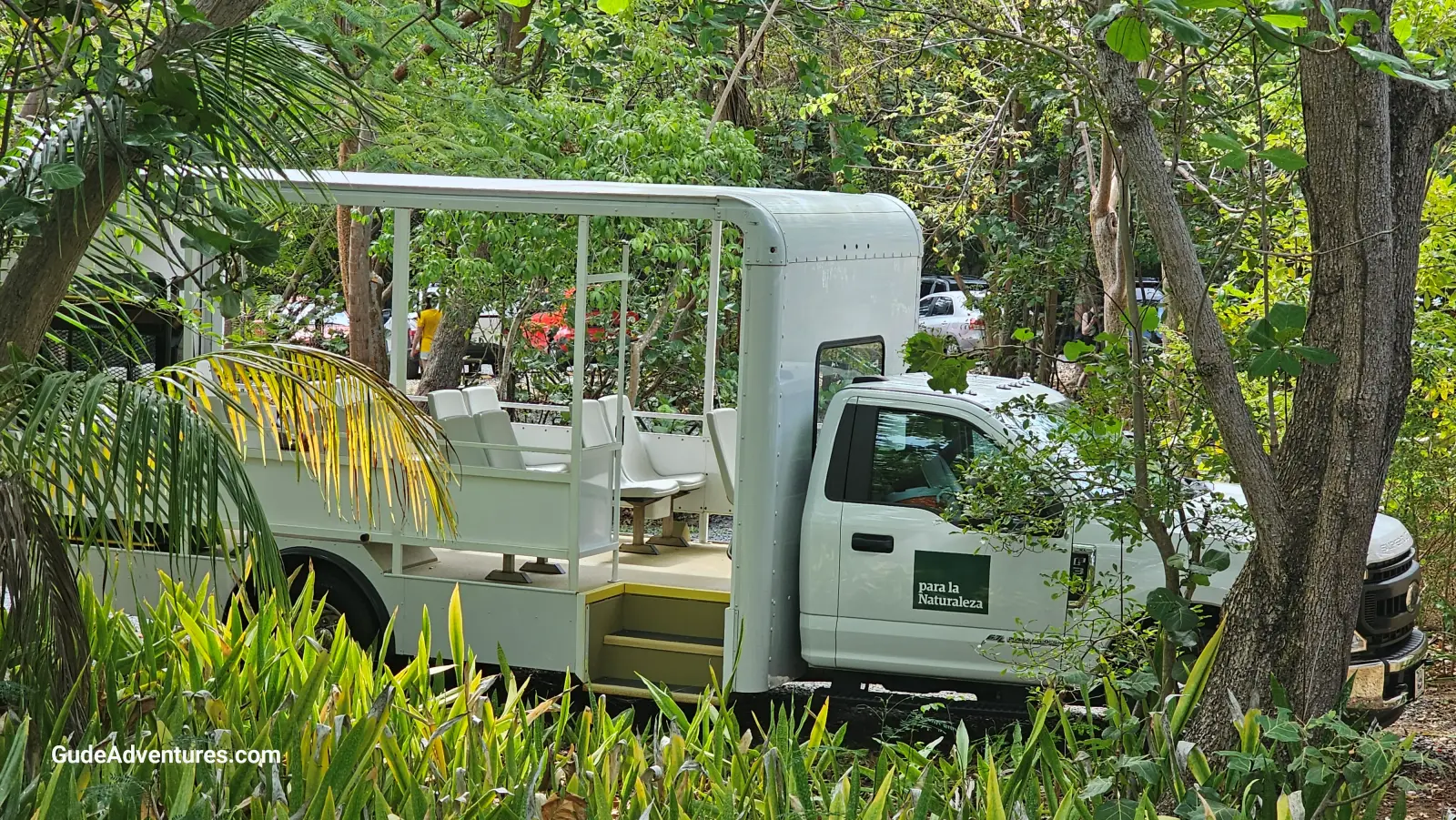 The truck used for tours of  La Cabeza de San Juan