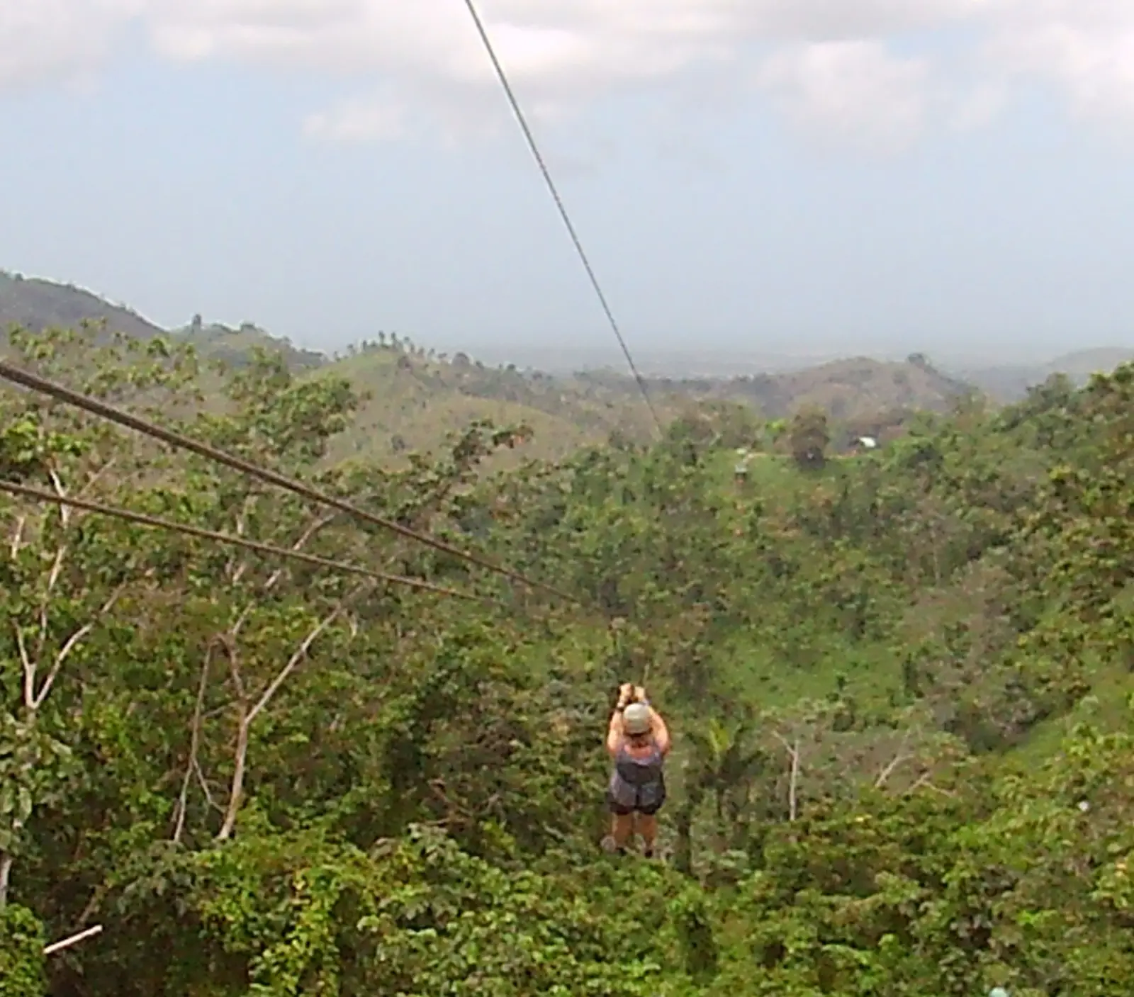 Zipline down the mountain