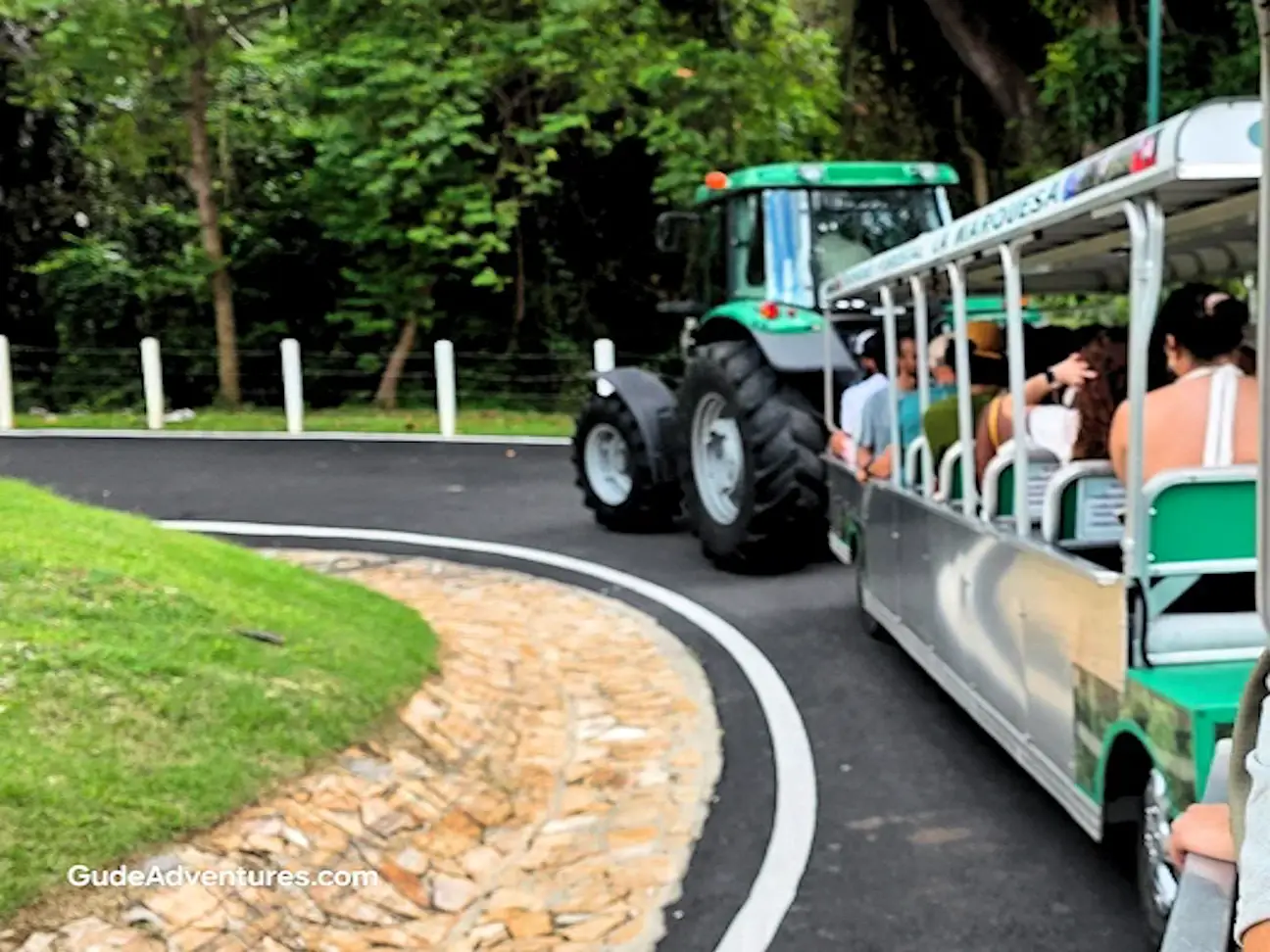 One of the La Marquesa Forest Park trams