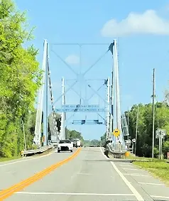 Steel bridge over the Suwannee River.