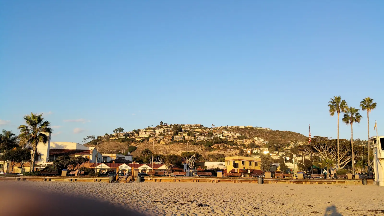 View toward Temple Hills from the beach