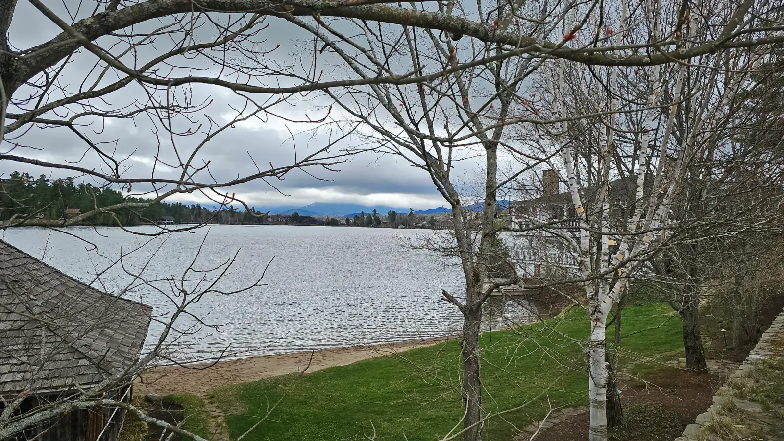 Mirror Lake in downtown Lake Placid