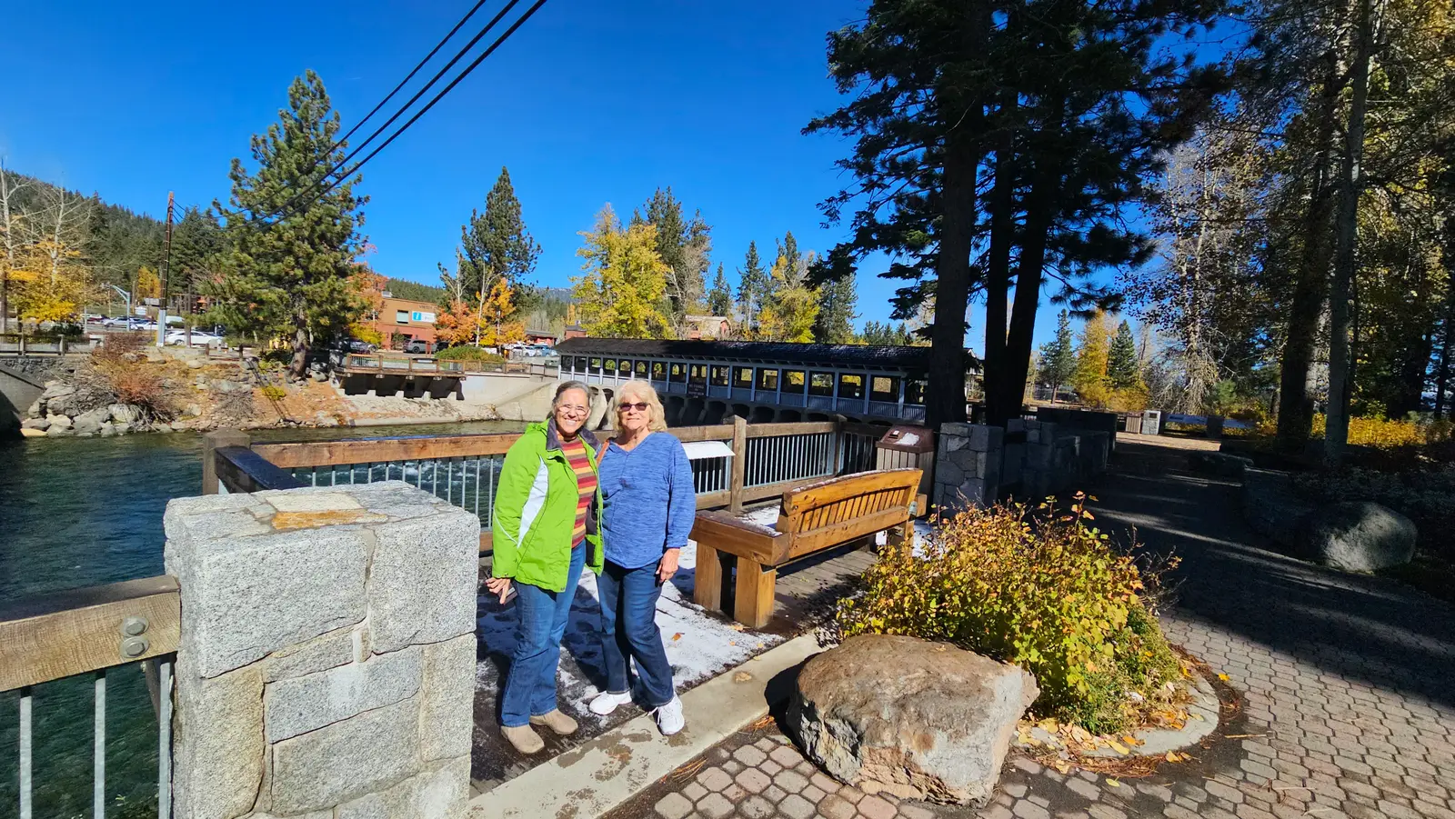 Truckee River on the north side of the lake.