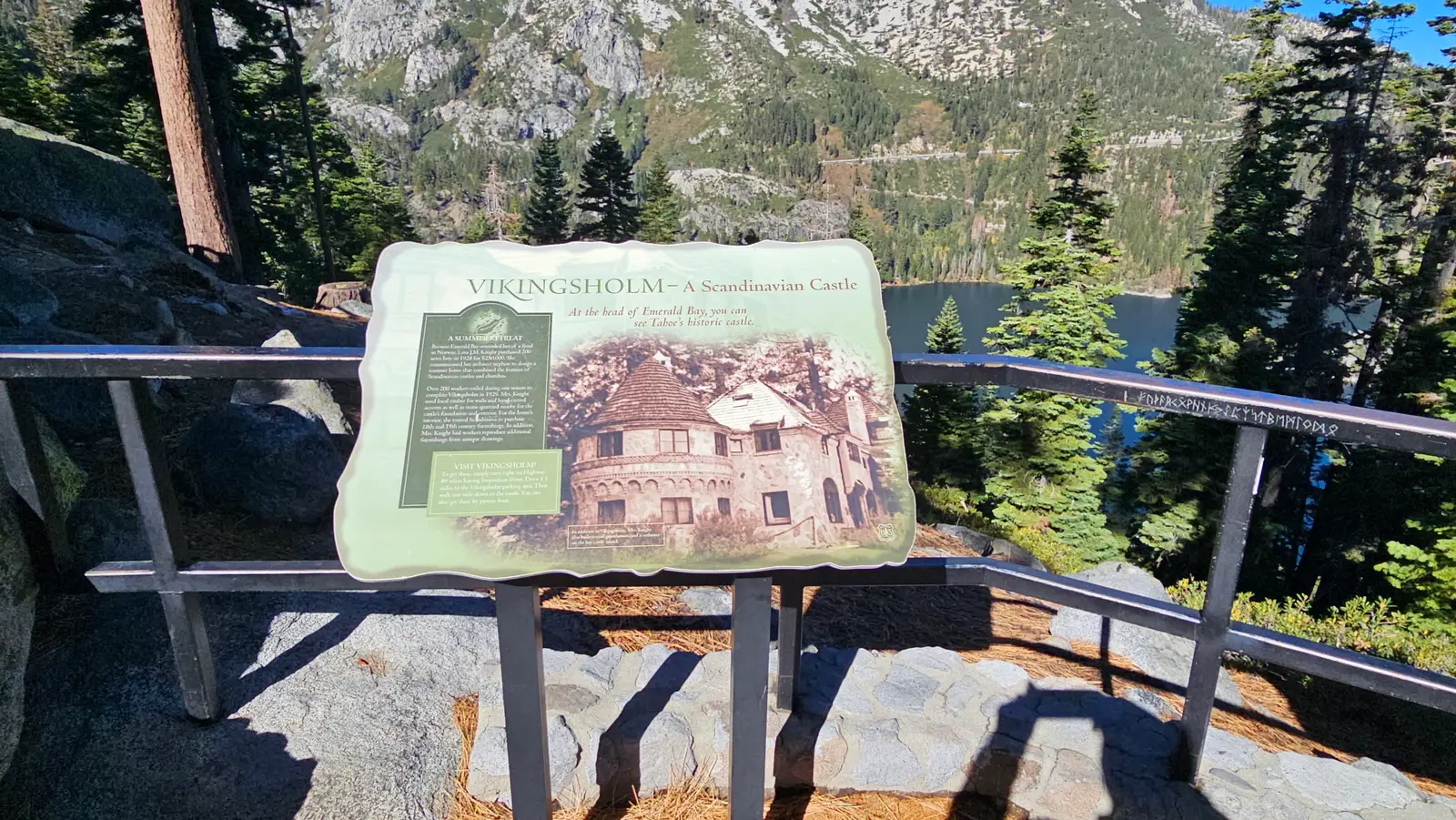 Vikingsholm overlook
