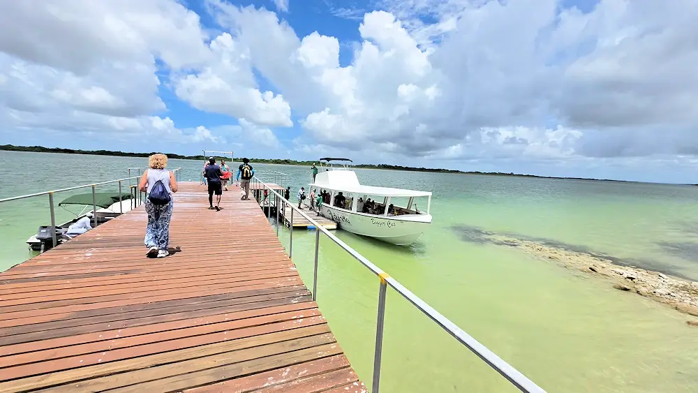 Dock on the New River at Lamanai Archeological Reserve