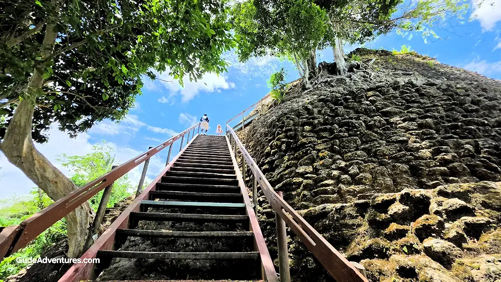 Stairway at the back of the High Temple