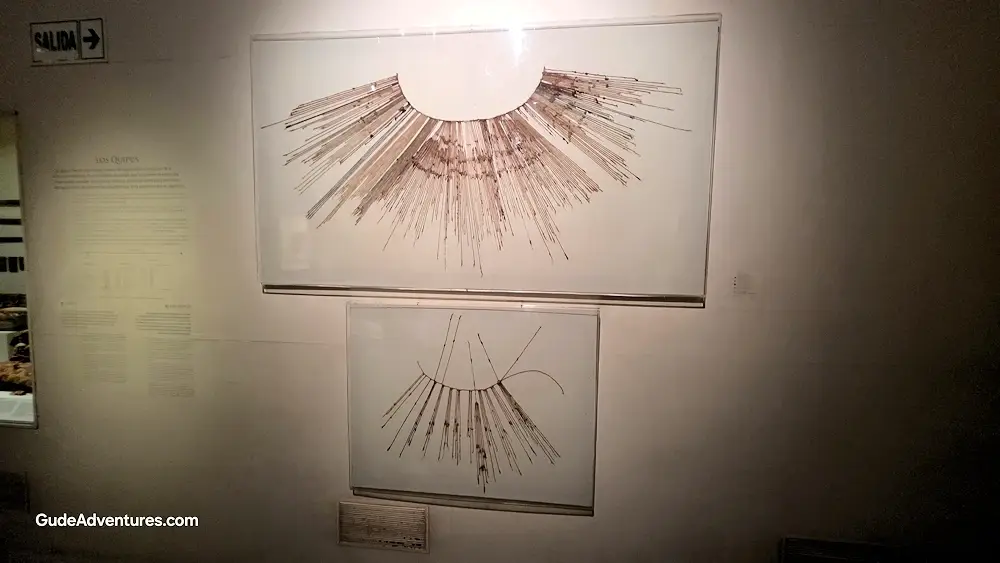Quipu record keeping devices made from knotted chords