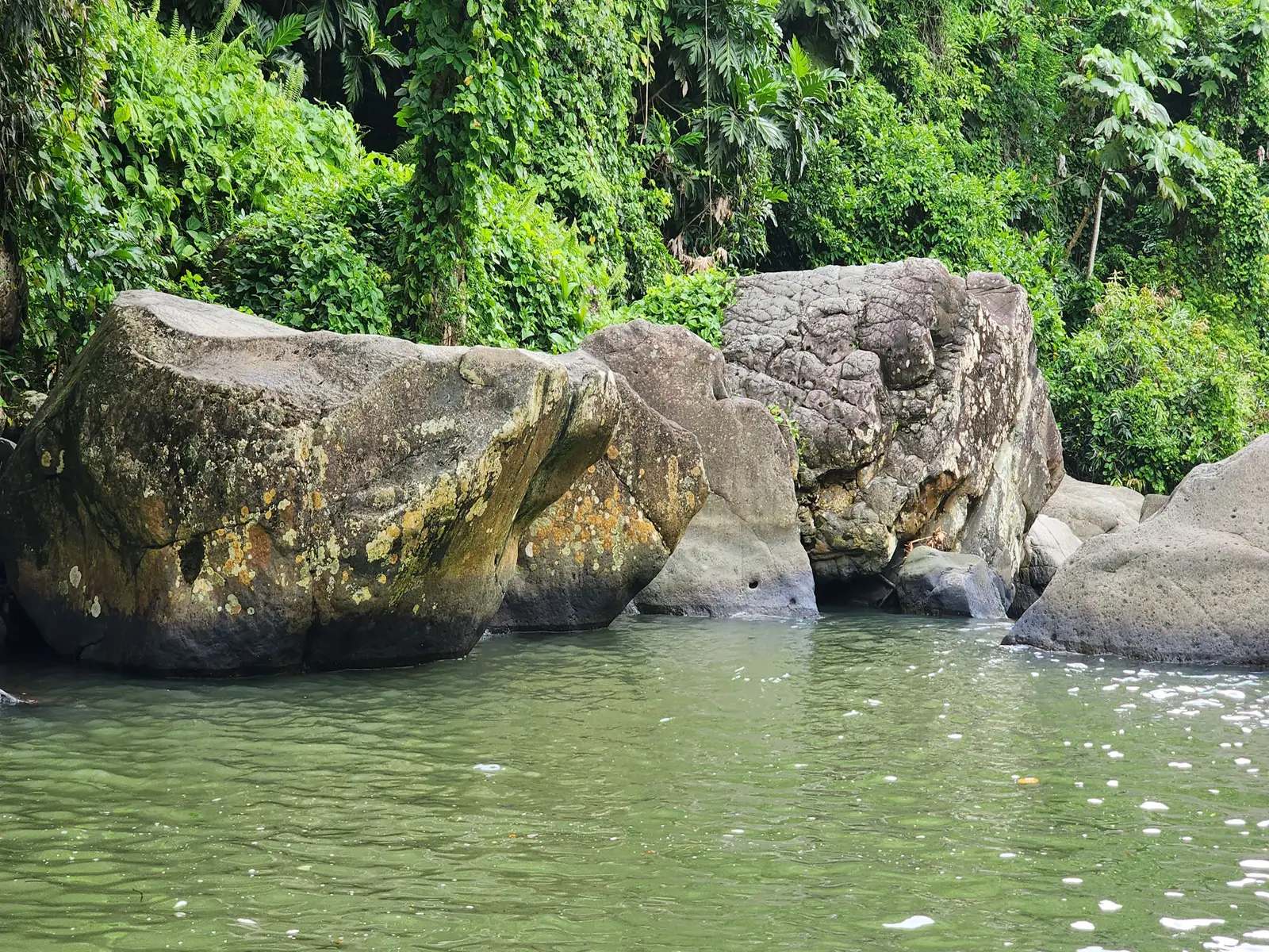Swimming area downstream at Las Pailas