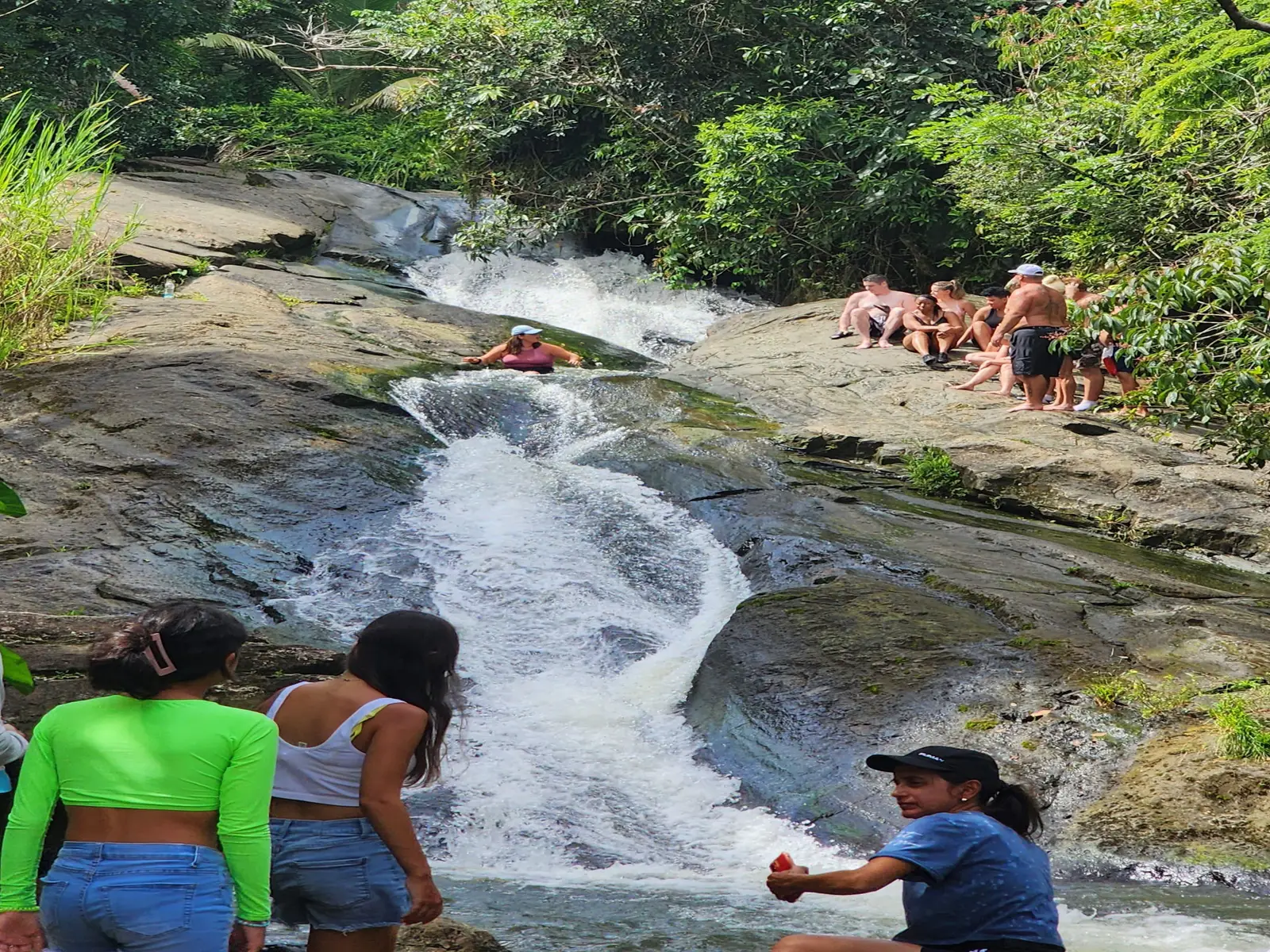 The waterslide at Las Pailas