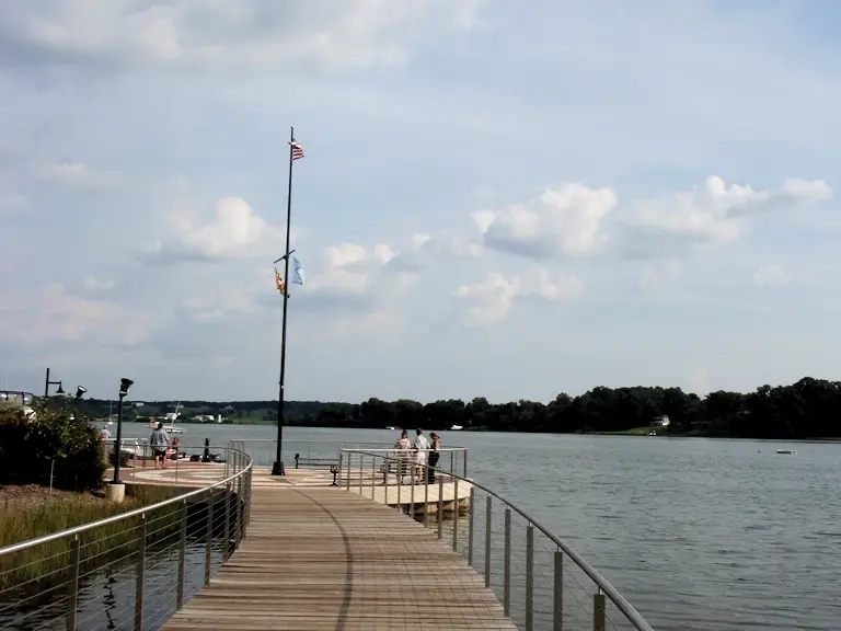 Leonardtown Wharf Park on Breton Bay