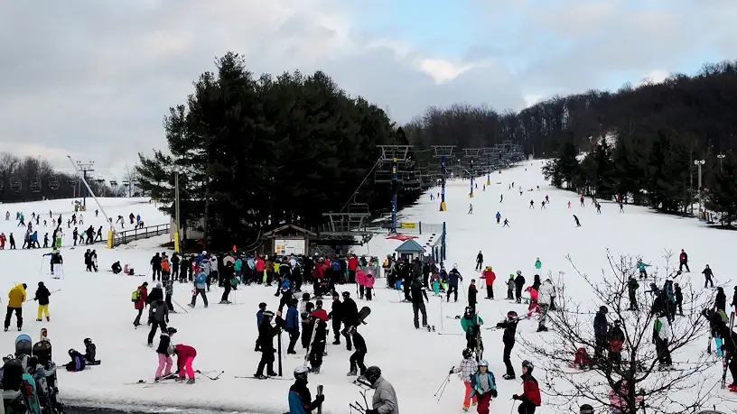The ski slopes at Liberty Mountain