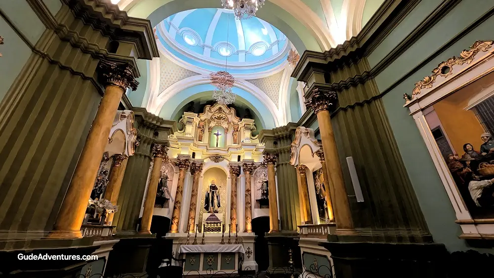 Inside the Basilica of Santo Domingo