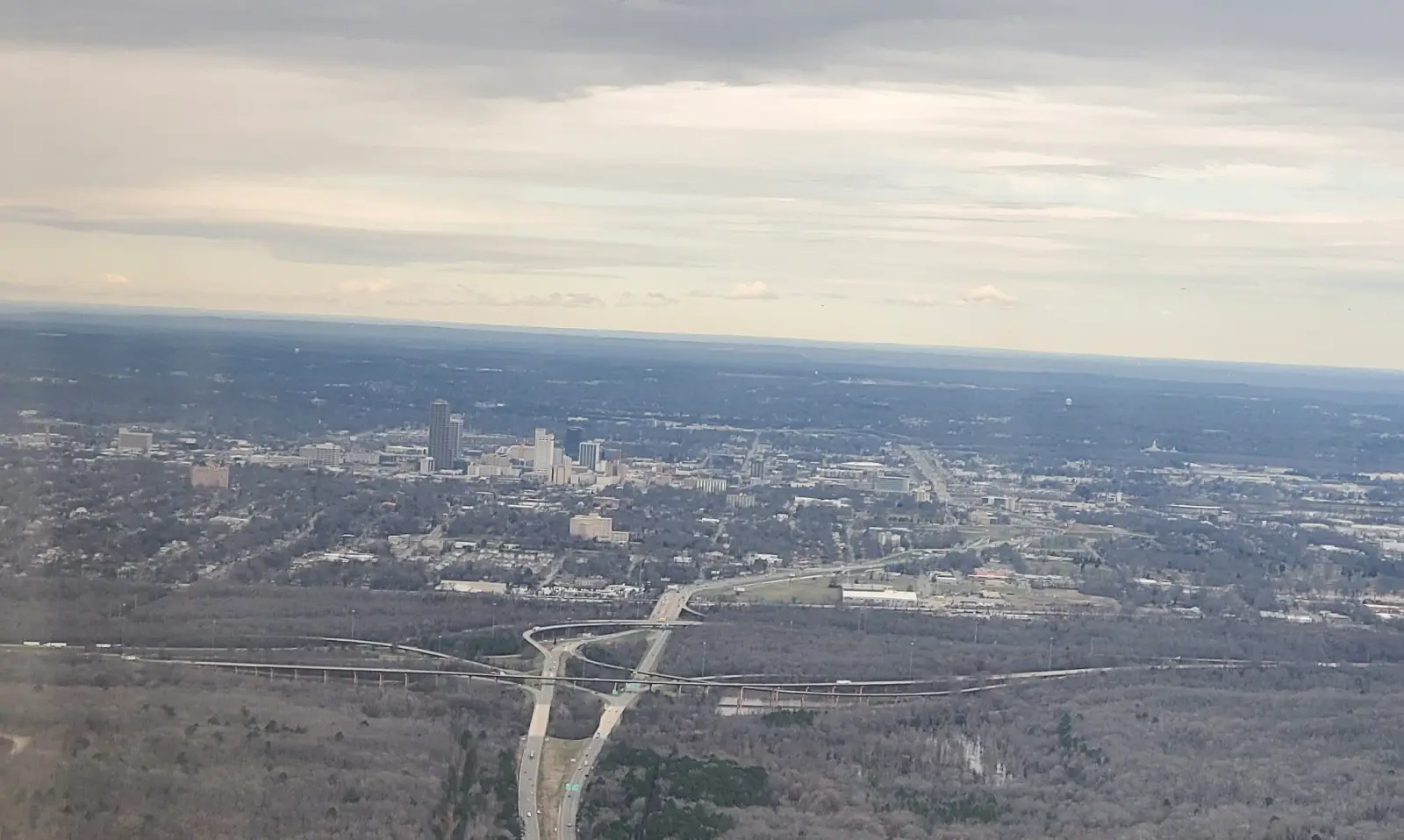 View of Little Rock from the air.