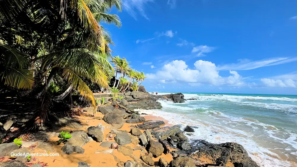 Punta Lare is the remnant of an ancient lava flow