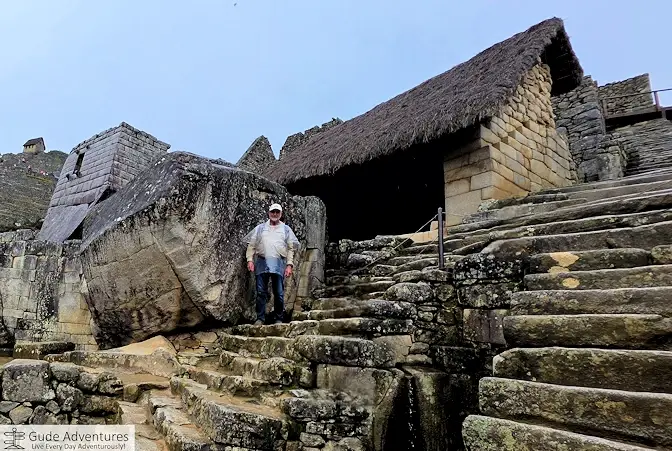 Temple of the Sun and reconstructed building