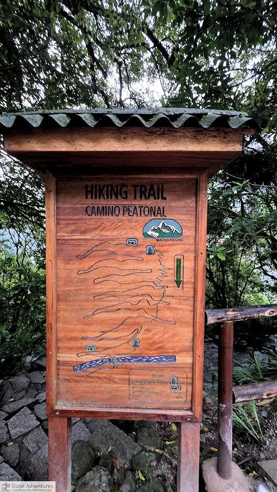 Hiking trail map