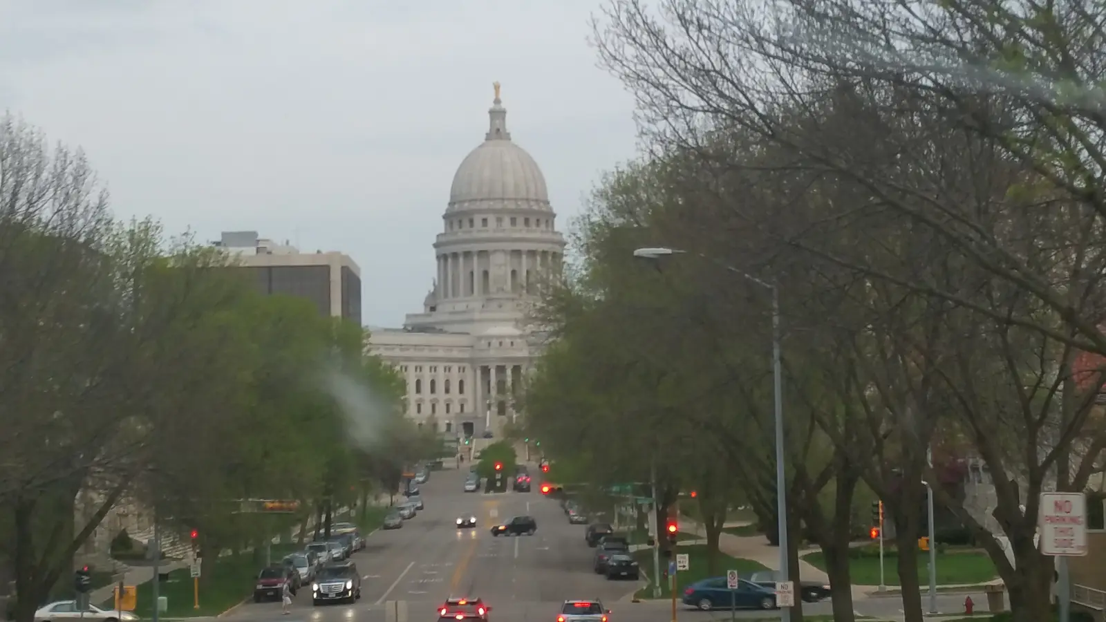 The Wisconsin state capitol 