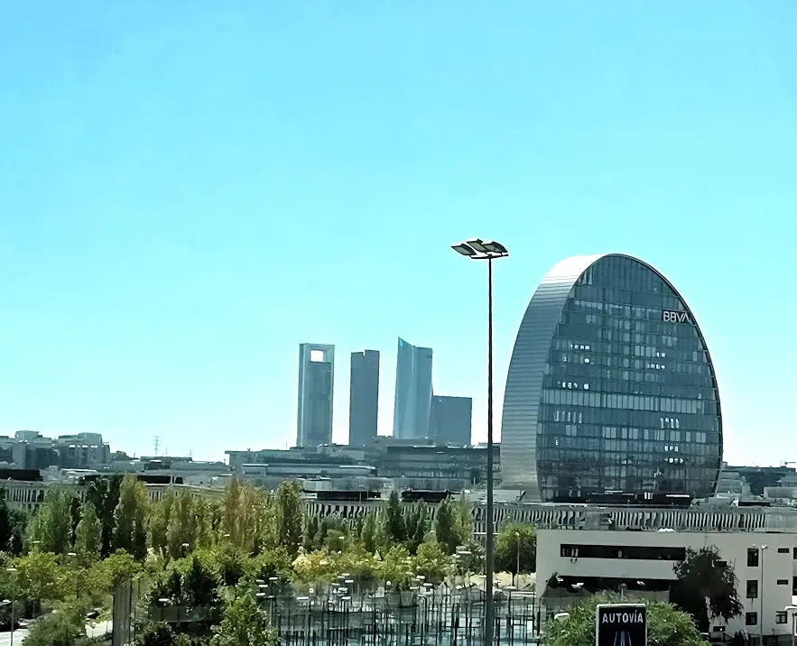 Modern skyscrapers in the city