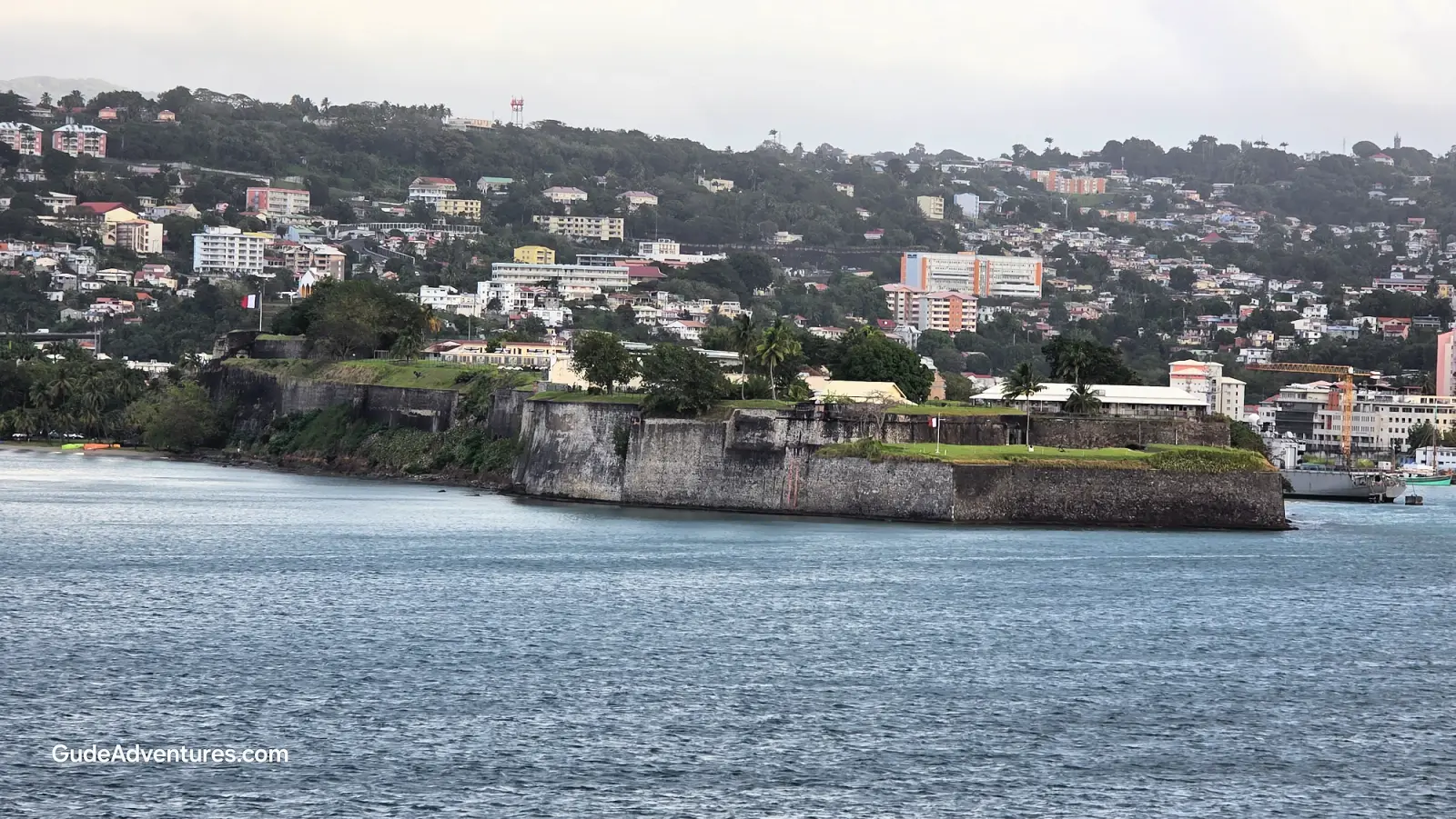 Fort Saint-Louis at Fort-de-France from the sea