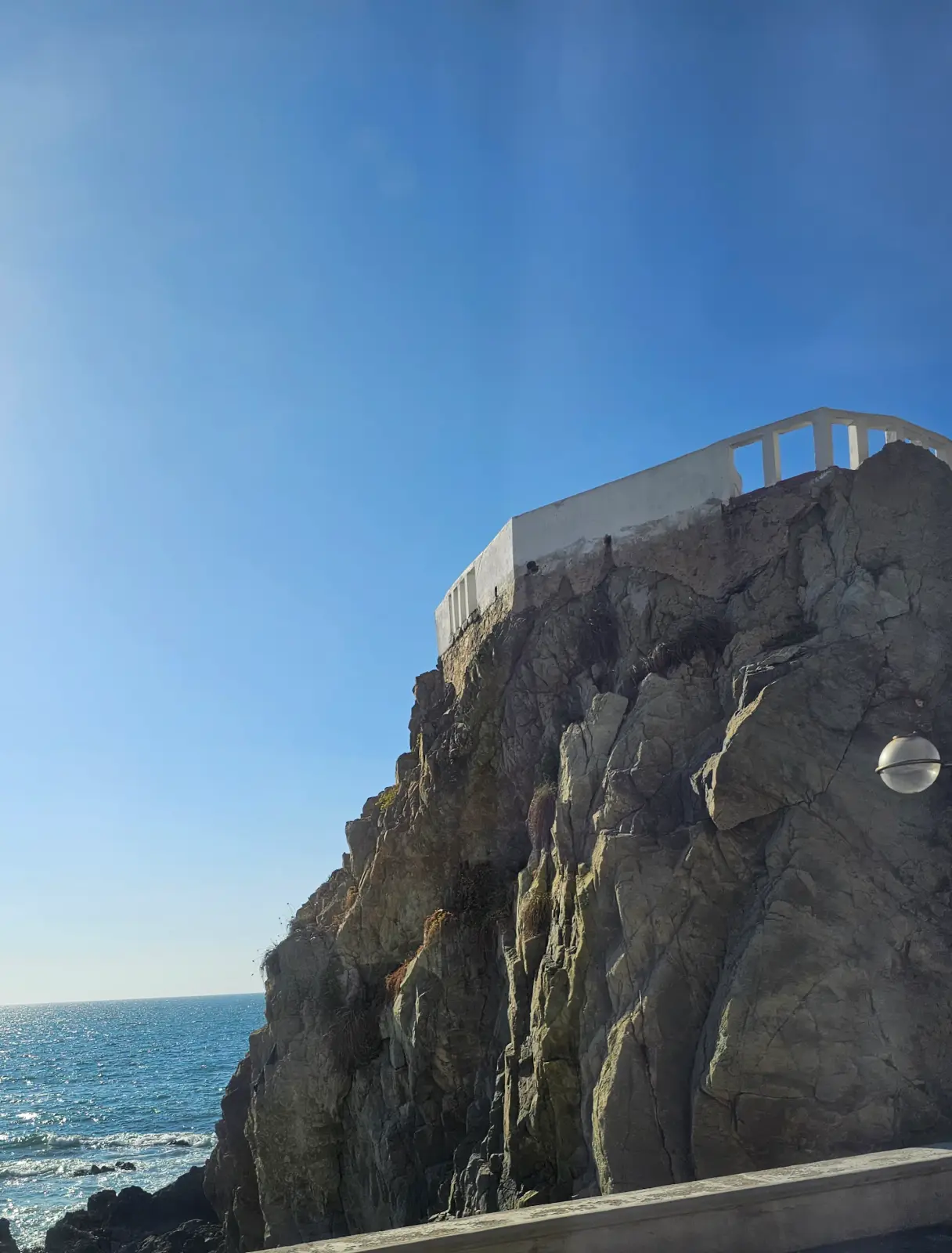Cliff diving platform.