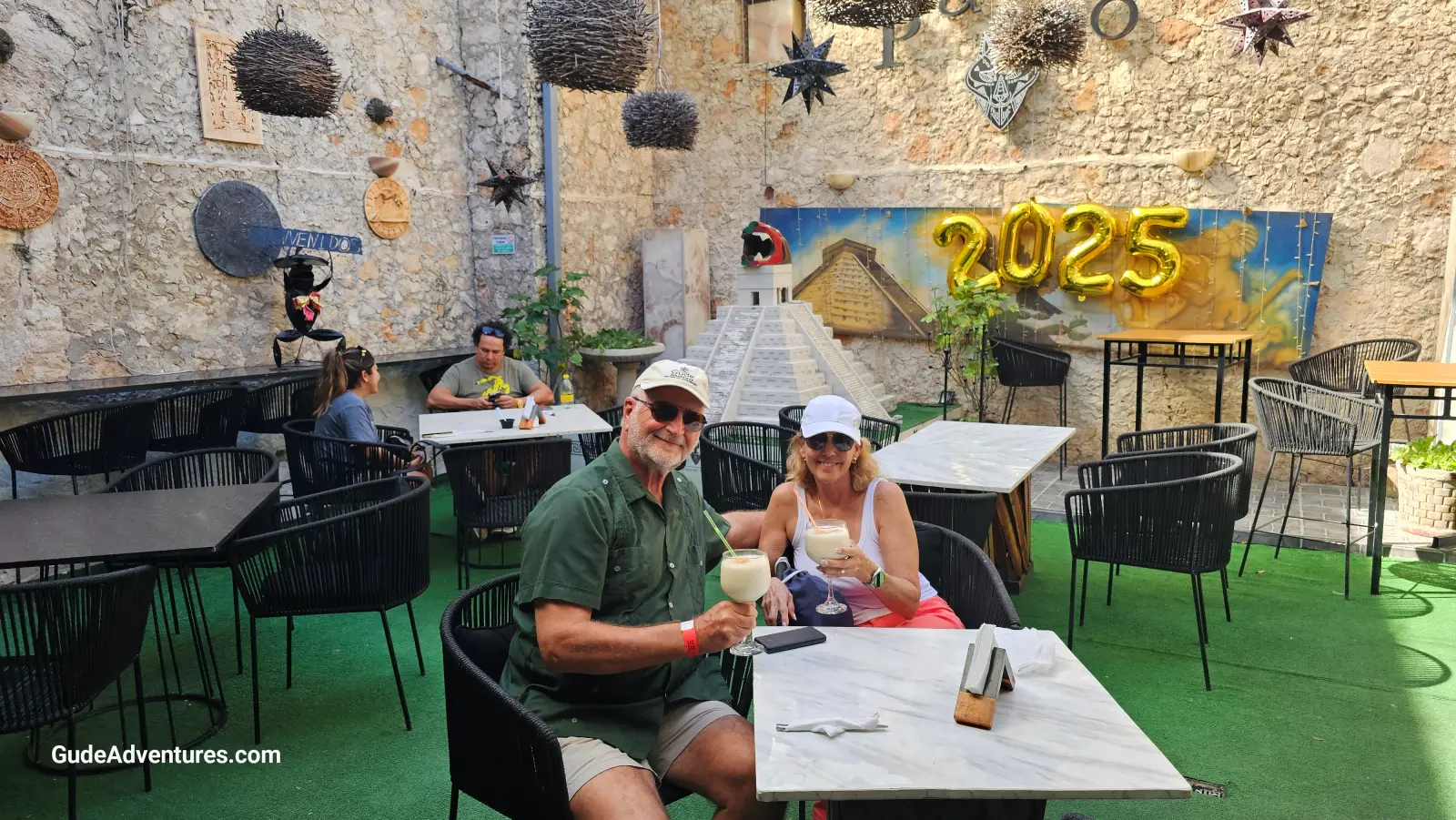 Lunch and drinks at Coyote Maya