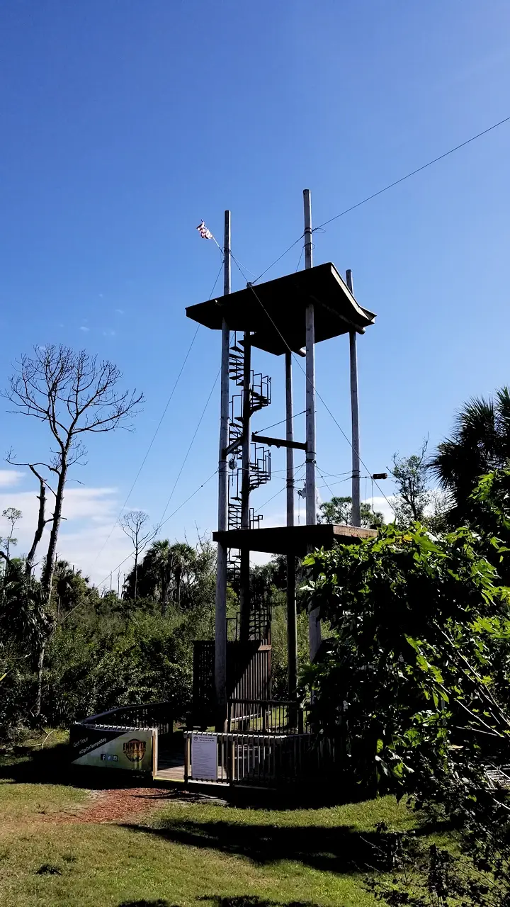 Rappelling tower at Mobbly Bayou