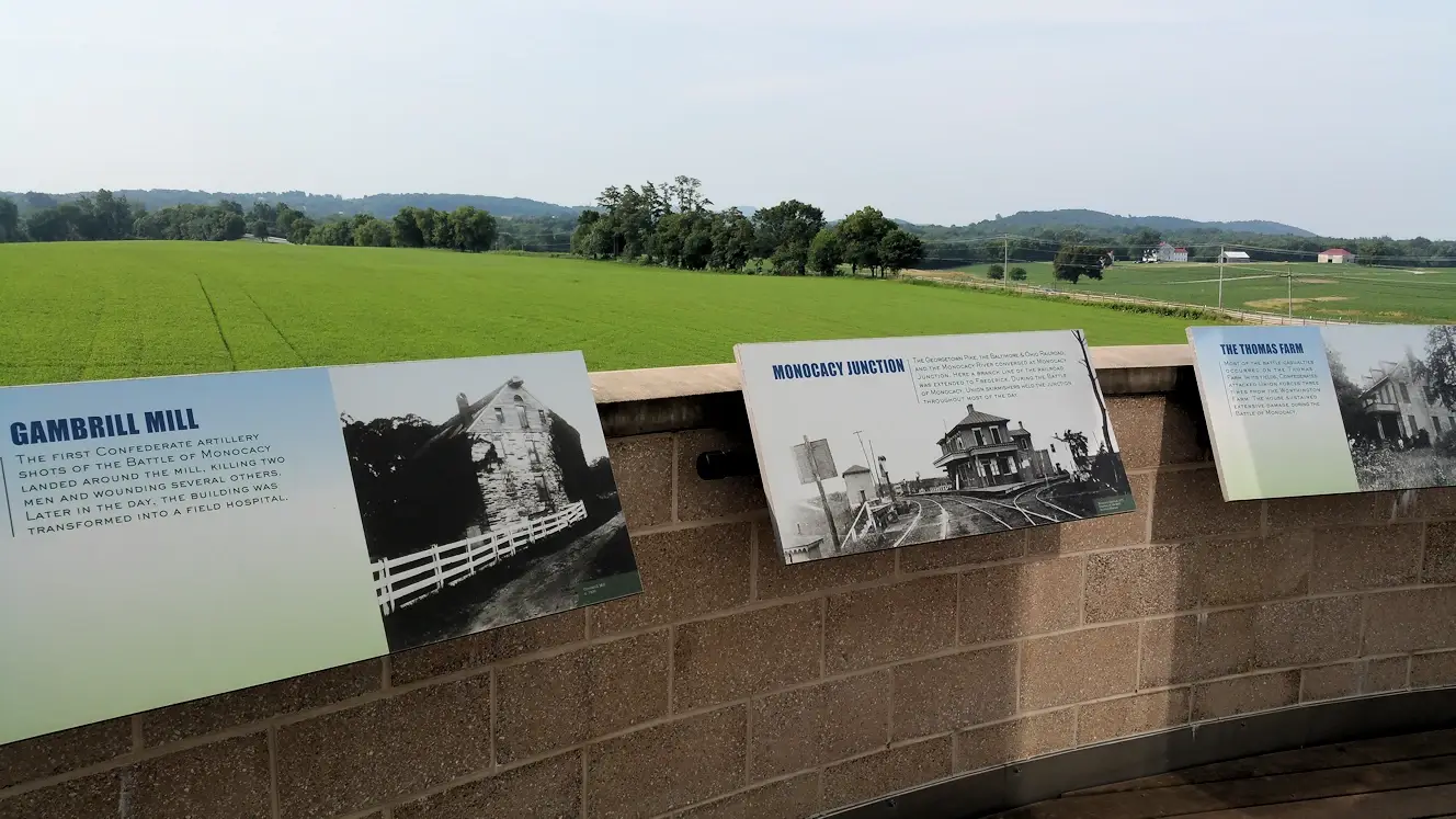 View of the Monocacy National Battlefield from the Visitor Center