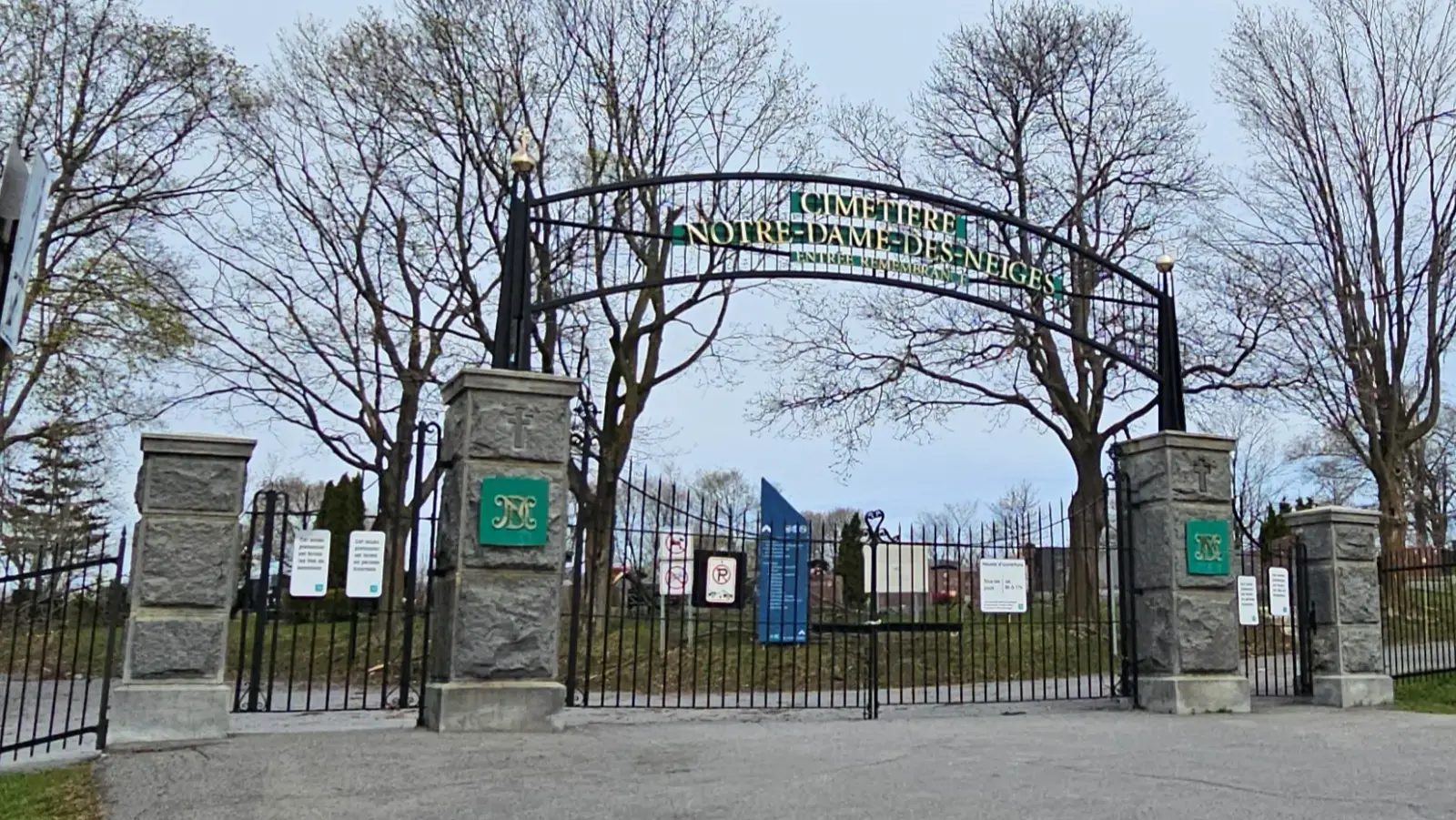 Notre Dame cemetery on Mount Royal