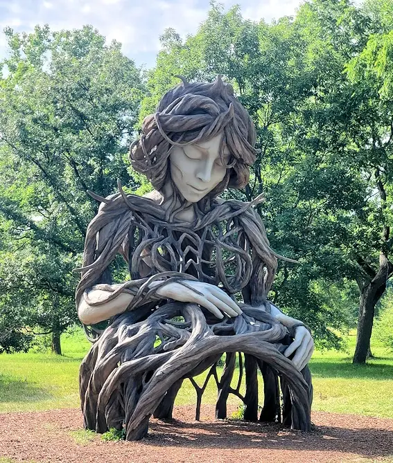 Sculpture at the Morton Arboretum