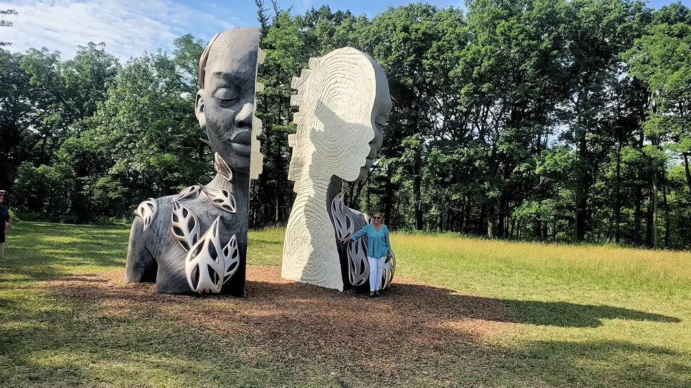 Sculpture at the Morton Arboretum