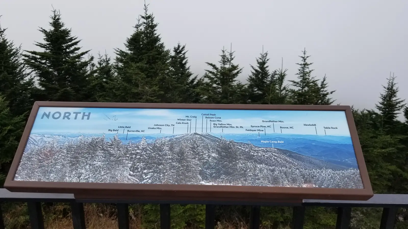 Mount Mitchell map