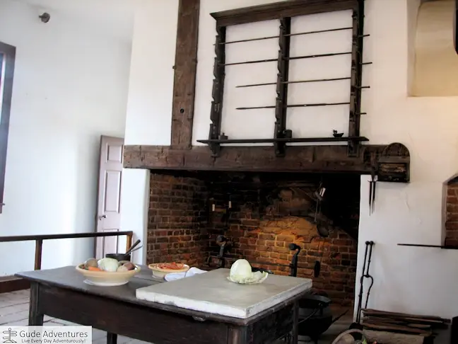 Fireplace inside Mount Vernon