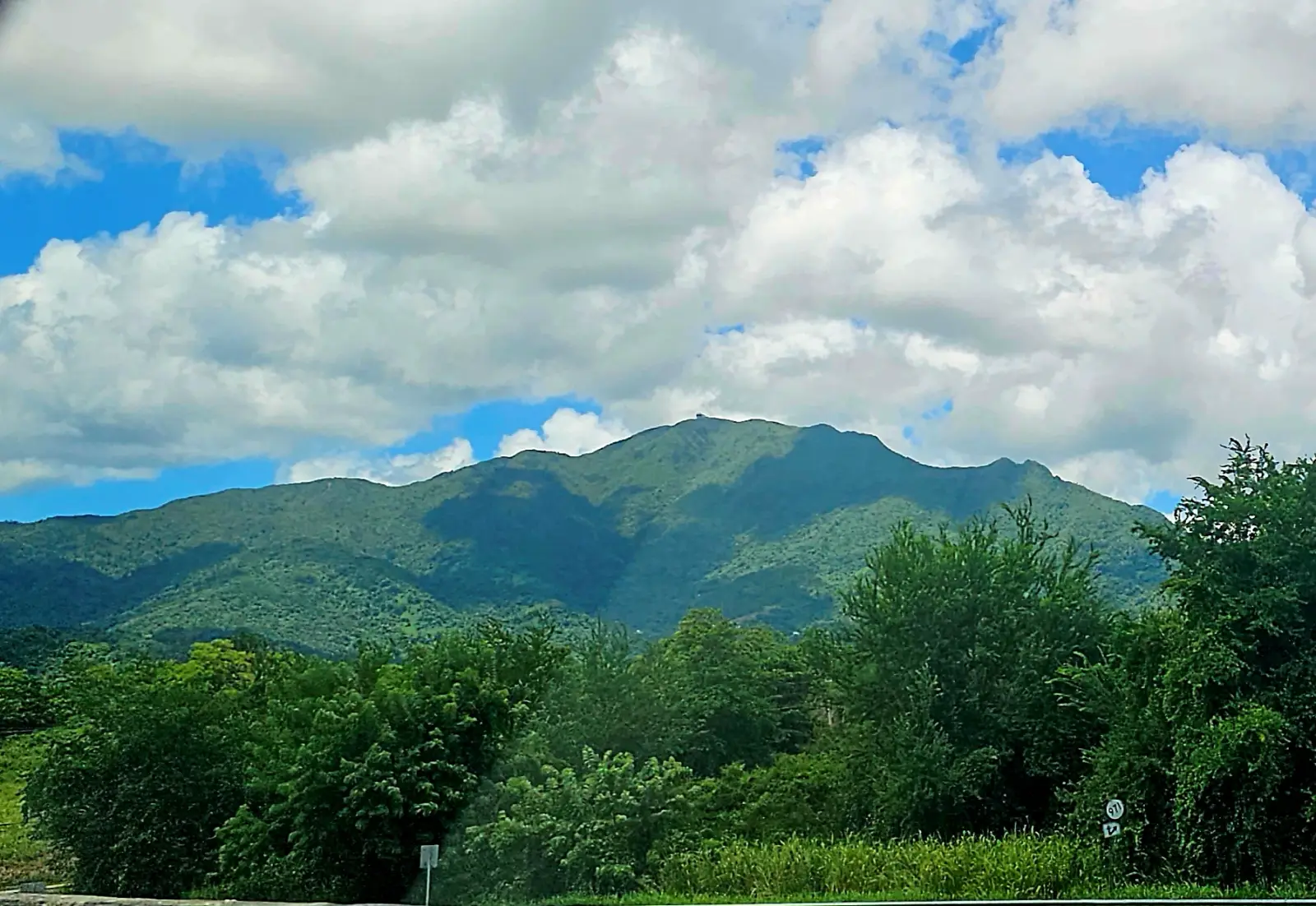 The mountains of Naguabo are part of the El Yunque National Forest.