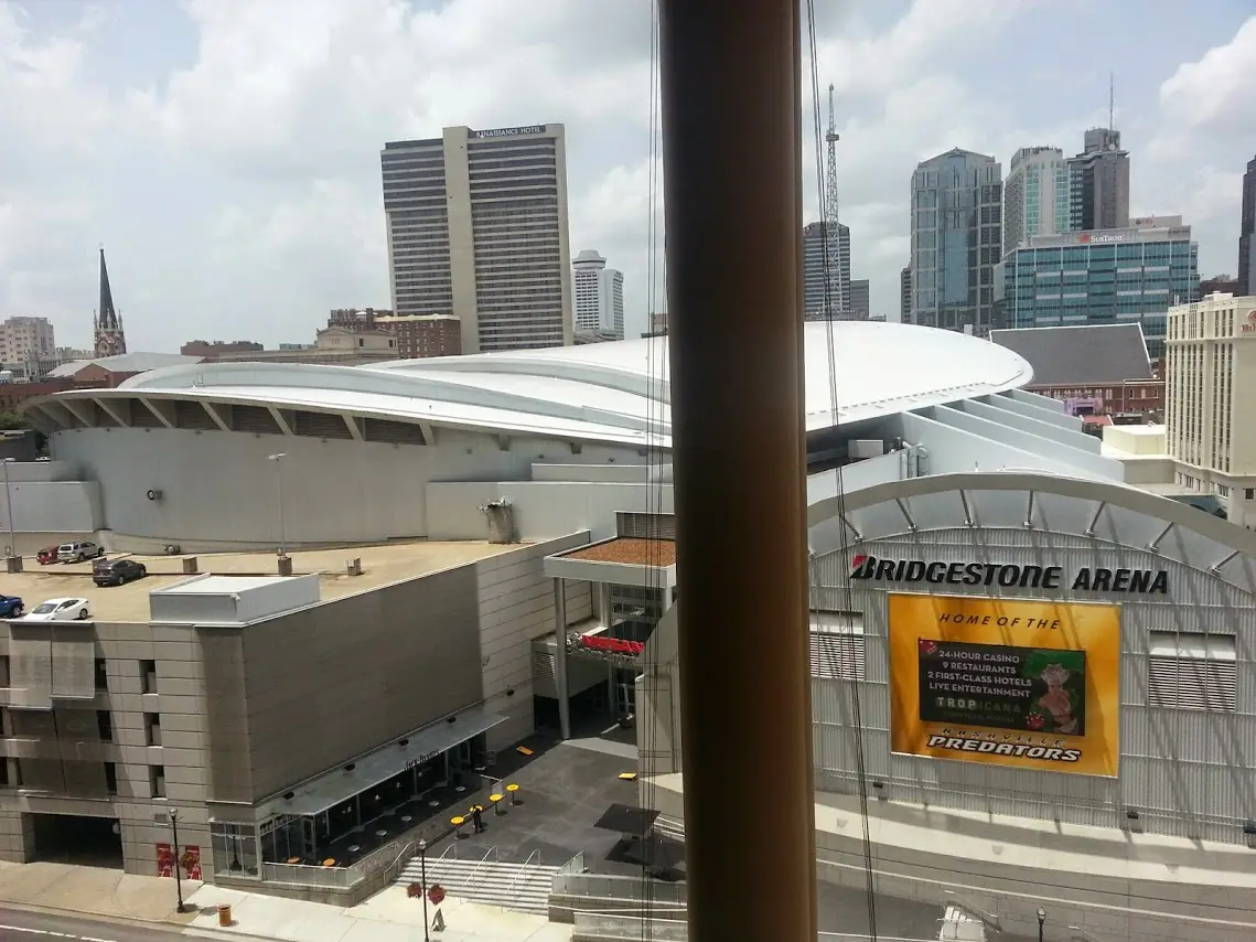 The Bridgestone Arena in Nashville