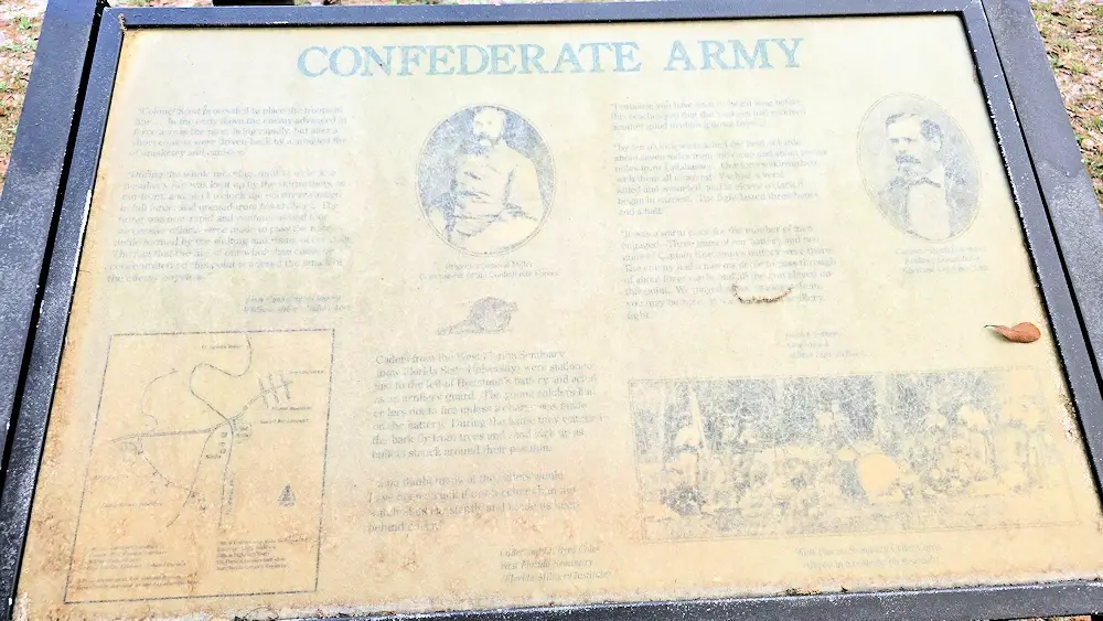 Description of the Confederate Army at the Battle of Natural Bridge.