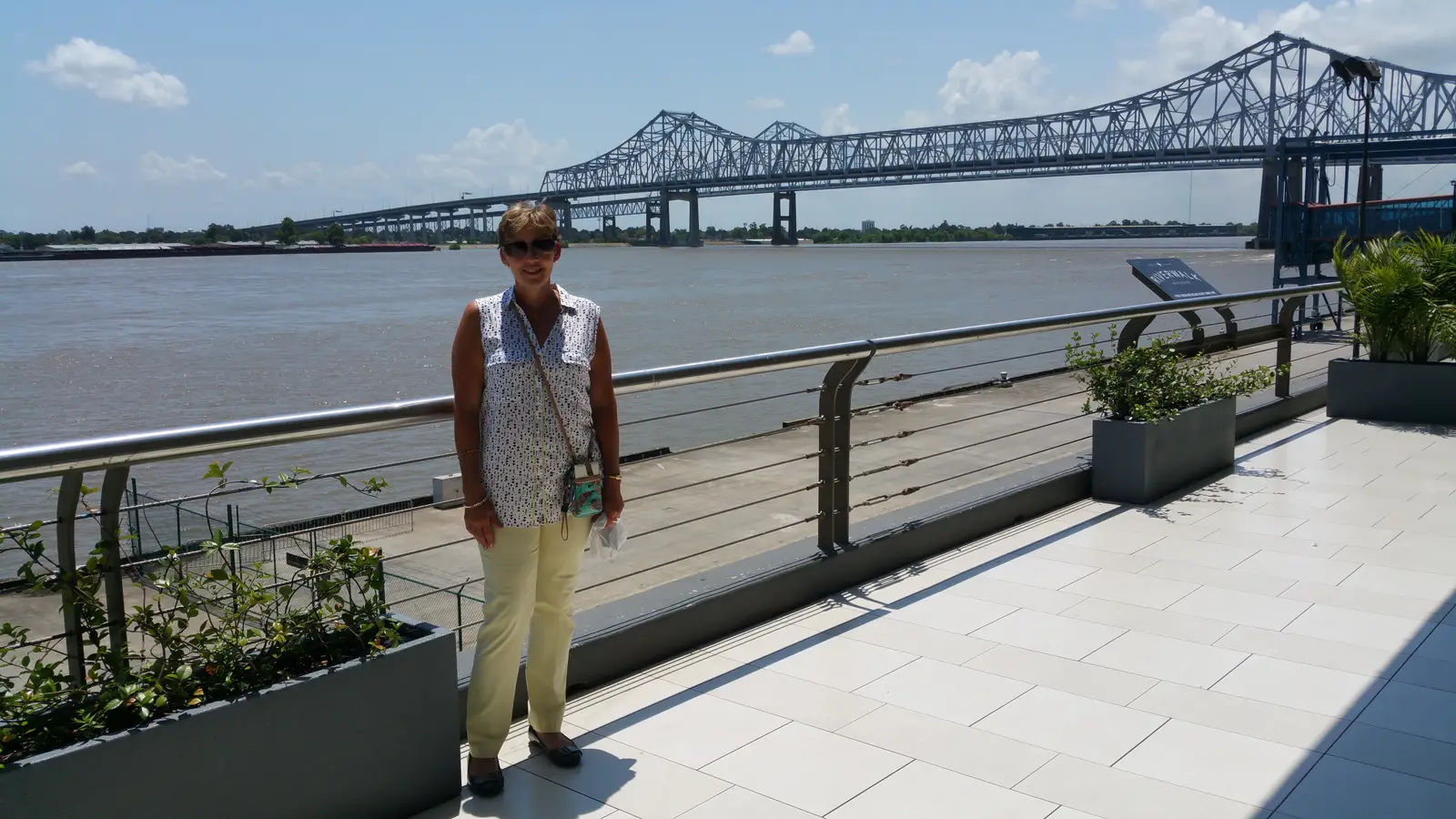 The Mississippi River as it passes through New Orleans.