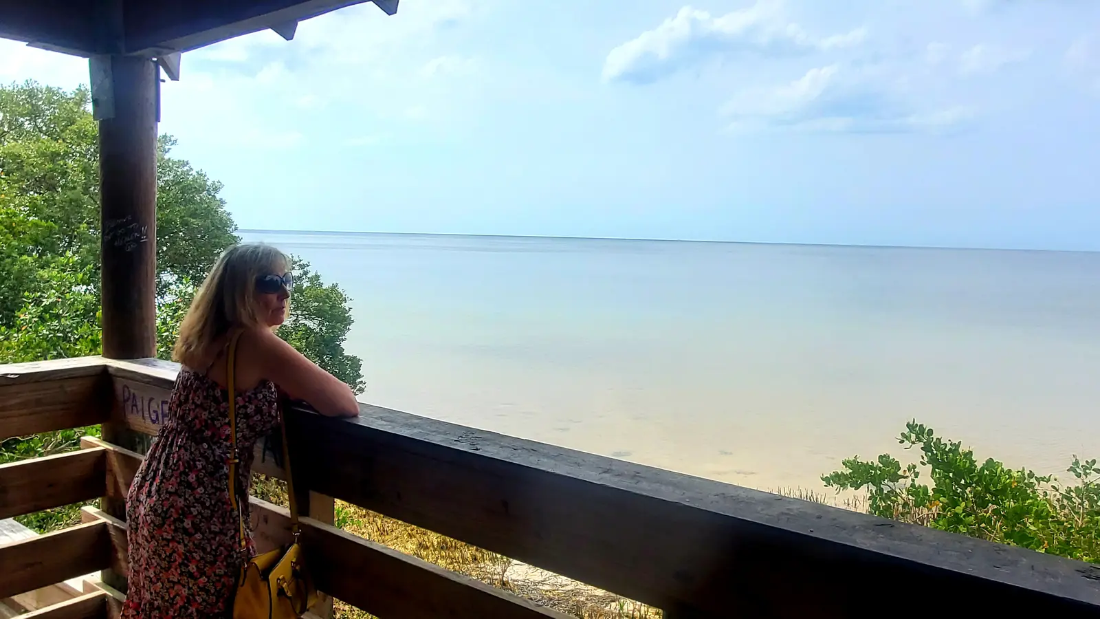 Observation tower on the Gulf at Key Vista Nature Park