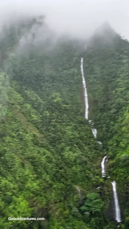 Some of the many waterfalls in the Forest Reserves