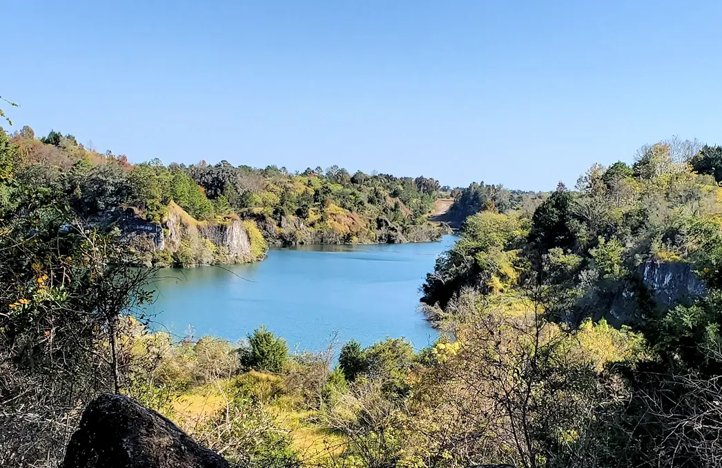 One of the lakes in the Canyons