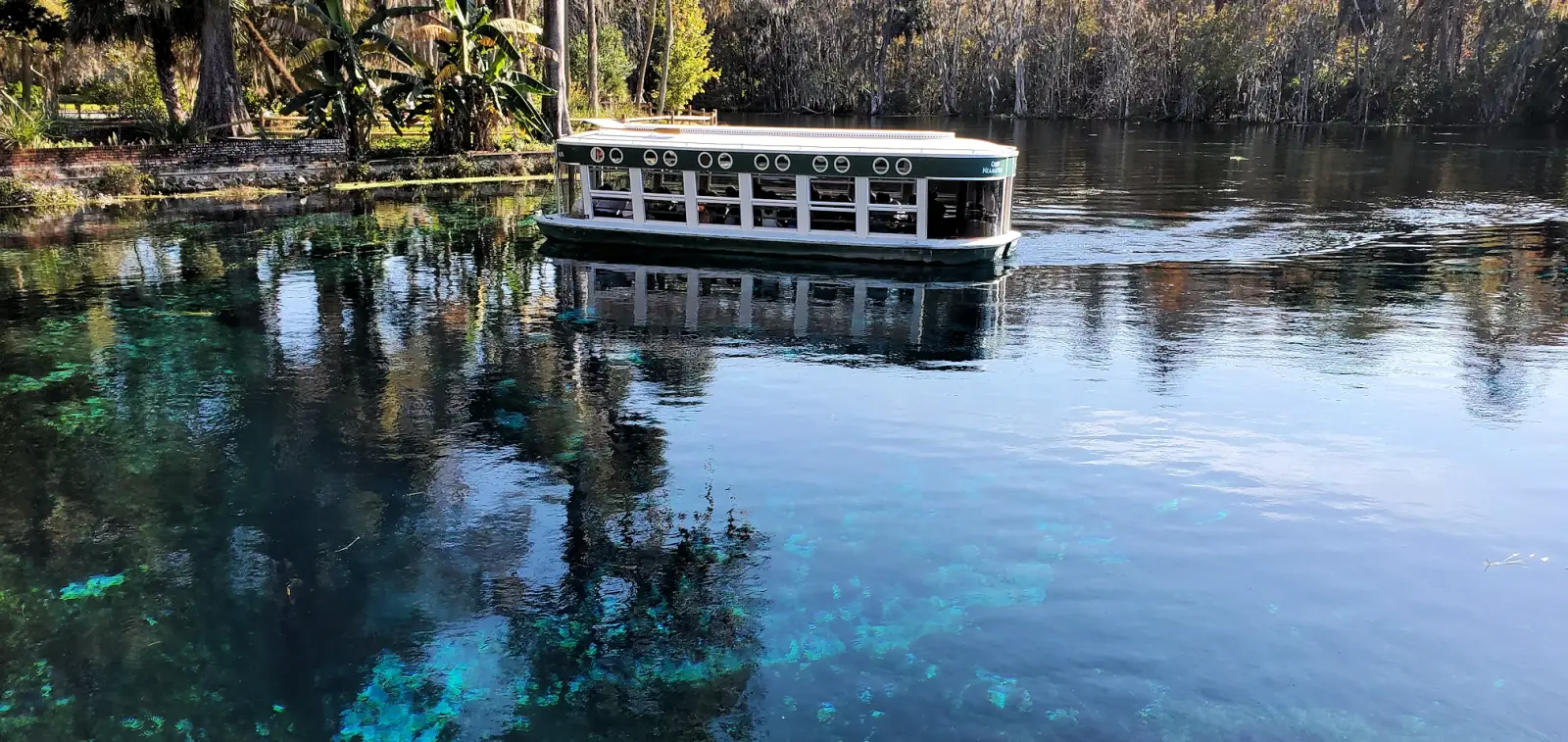 Glass bottom boat at Silver Springs on the Silver River